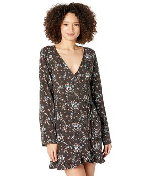推荐Long Sleeve Wrap Dress商品