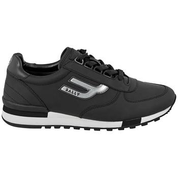 Bally | Bally Mens Gavino Black Leather Sneakers, Brand Size 6 (US Size 7)商品图片,2.9折, 满1件减$6, 满一件减$6