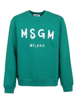 MSGM | MSGM Logo-Printed Crewneck Sweatshirt商品图片,8.1折