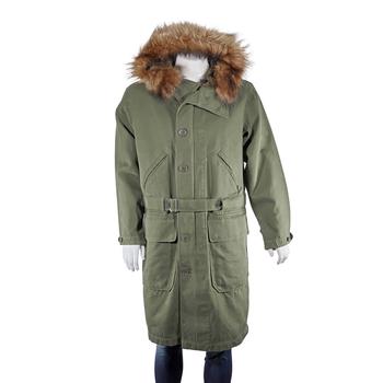 burberry大衣, Burberry | Double-faced Cotton Silk Hooded Parka With Warmer In Olive商品图片 7折