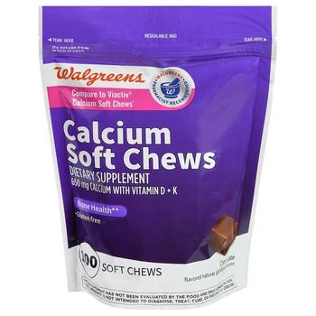 Walgreens | Calcium Soft Chews Chocolate 第2件5折, 满$30享8.5折, 满折, 满免