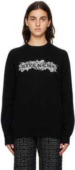 纪梵希女装衣服, Givenchy | Black Crewneck Sweater商品图片 