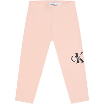 Calvin Klein | Pink Leggings For Baby Girl With Logo商品图片,9.6折