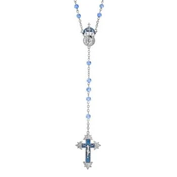 Symbols of Faith | Silver-Tone Sapphire Enamel "King of Kings" Rosary,商家Macy's,价格¥637