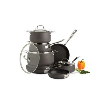 All-Clad | Hard-Anodized Cookware Set, 13 Piece,商家Macy's,价格¥4490
