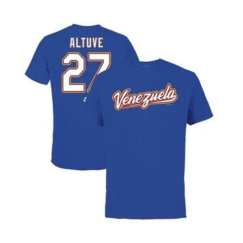 Legends | Men's Jose Altuve Royal Venezuela Baseball 2023 World Baseball Classic Name and Number T-shirt,商家Macy's,价格¥247