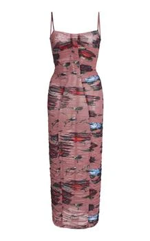 推荐Dolce & Gabbana - Ruched Jersey Midi Dress - Multi - IT 42 - Moda Operandi商品