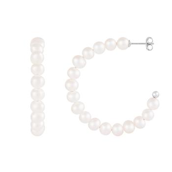 Splendid Pearls | Sterling Silver Pearl 5-6mm Earrings商品图片,6.9折