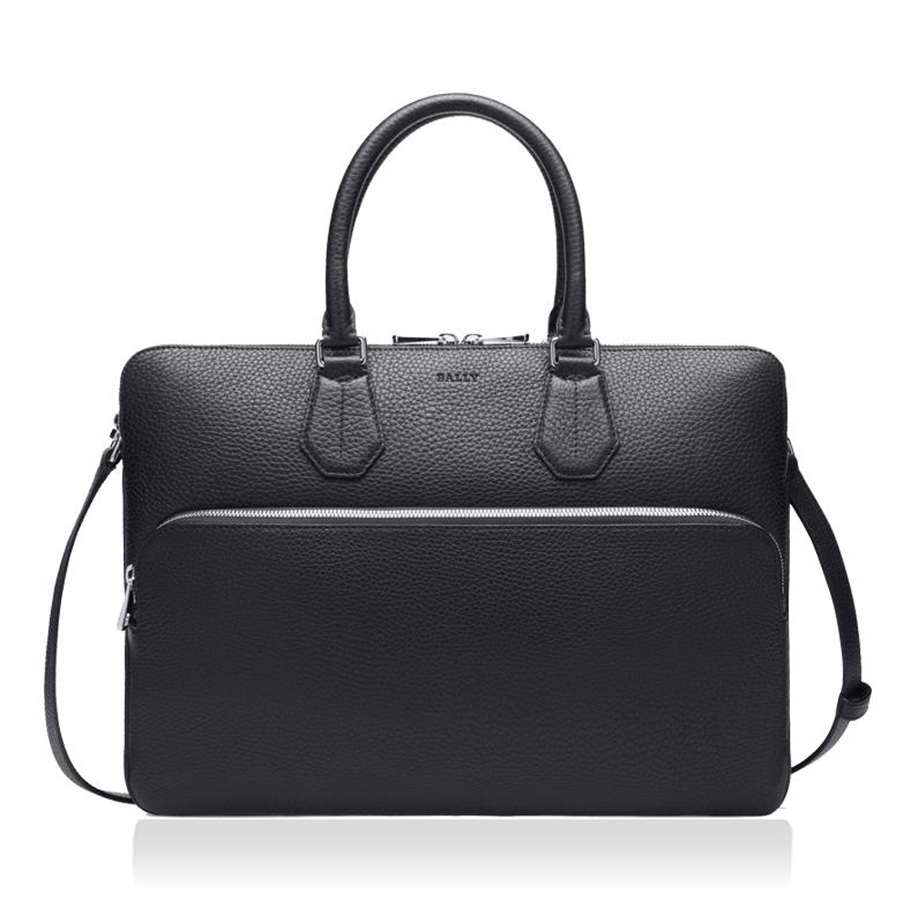 巴宝莉短袖新款, Bally | Bally 巴利 黑色皮革男士挎包 6207727商品图片 独家减免邮费