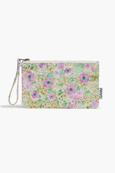 ganni包, Ganni | Floral-print organic cotton-canvas pouch商品图片 4.5折