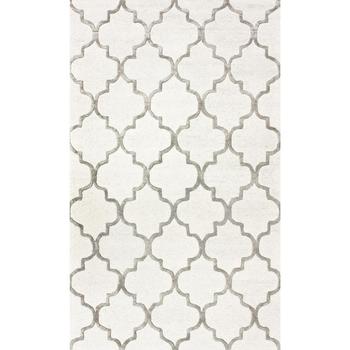 nuLOOM, nuLOOM | Caspian Faux Silk Moroccan Silver 5' x 8' Area Rug商品图片 额外9折, 额外九折