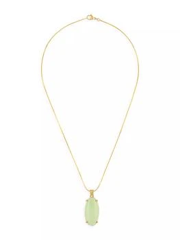 Alexa Leigh | Greta 14K Gold-Filled & Jade Pendant Necklace,商家Saks Fifth Avenue,价格¥1657