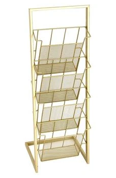 VIVIAN LUNE HOME | Tall Goldtone Metal 4-Slot Magazine Holder,商家Nordstrom Rack,价格¥638