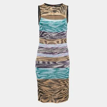 推荐Missoni Multicolor Patterned Lurex Knit Cutout Detail Bodycon Dress M商品