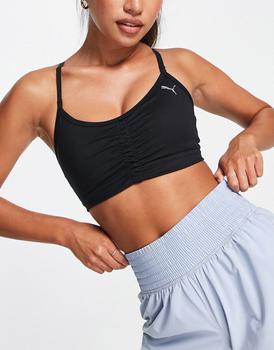 Puma | Puma Yoga Studio low support foundation sports bra in black商品图片,