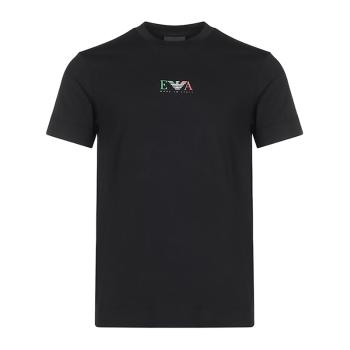 推荐EMPORIO ARMANI 男士黑色棉质圆领短袖T恤 6H1T71-1J11Z-0999商品
