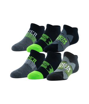商品Under Armour | Essential Lite No Show Socks 6-Pair (Little Kid/Big Kid),商家Zappos,价格¥136图片