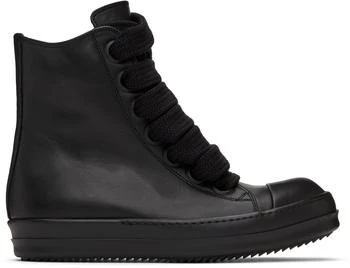 Rick Owens | Black Jumbo Laced Sneakers 