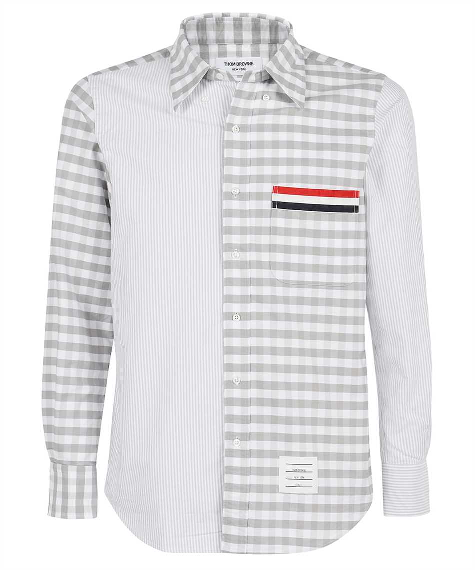 thom browne衬衫新款, Thom Browne | THOM BROWNE 拼色男士衬衫 MWL331F-04569-035商品图片 5.3折起, 独家减免邮费
