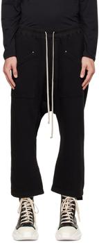 rick owens男裤, Rick Owens | Black Cropped Cargo Pants商品图片 额外8.5折, 额外八五折