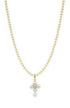 Gabi Rielle | Sacred Freshwater Pearl Embrace Pendant Necklace,商家Nordstrom Rack,价格¥221