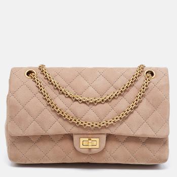 Chanel Small Gabrielle Tweed Leather Red Orange - NOBLEMARS