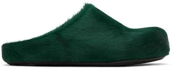Marni | Green Fussbett Sabot Loafers 