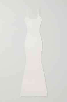 商品SKIMS | Soft Lounge 罗纹弹力莫代尔超长吊带裙（颜色：marble）,商家NET-A-PORTER,价格¥298图片