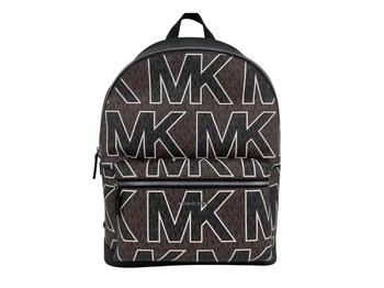 推荐Michael Kors Cooper Large Brown Signature PVC Graphic Logo Backpack Bookbag Bag商品