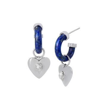 推荐Heart Semi Huggie Earrings商品