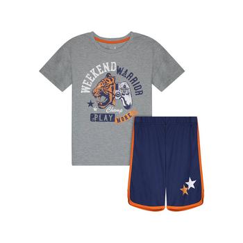 推荐Little Boys T-shirt and Shorts Pajama Set, 2 Piece商品