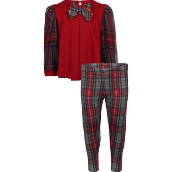 推荐Checked blouse and trousers in red商品