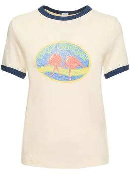 Re/Done | Ringer Dirty Shirley Cotton T-shirt 5.9折×额外7.5折, 额外七五折
