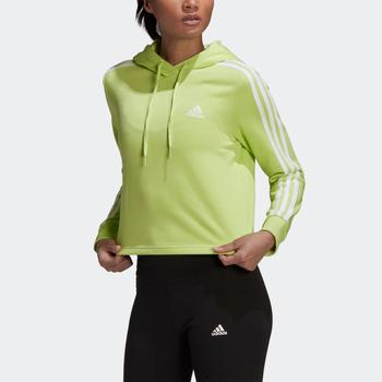 essentials hoodie多少钱, Adidas | Women's adidas Essentials 3-Stripes Cropped Hoodie商品图片 6.3折×额外6折, 额外六折
