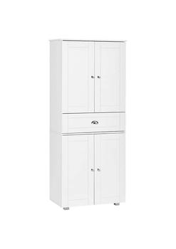 商品HOMCOM | 71" Freestanding Kitchen Pantry Cabinet with 2 Large Double Door Cabinets and 1 Center Drawer White,商家Belk,价格¥3001图片