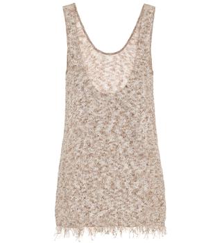 推荐Cotton-blend knit tank top商品