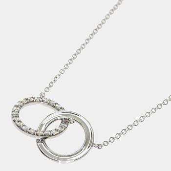 [二手商品] Tiffany & Co. | Tiffany & Co. Double Interlocking Circles 18K White Gold Diamond Necklace商品图片,5.3折
