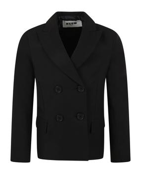 商品Black Jacket For Girl With Patch Logo,商家Italist,价格¥1393图片