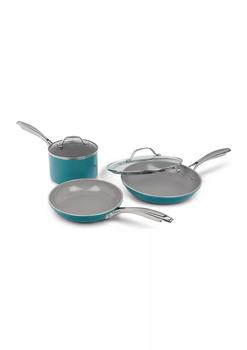 Gotham Steel | 5 Piece Ocean Ti-Ceramic Nonstick Cookware Set商品图片,