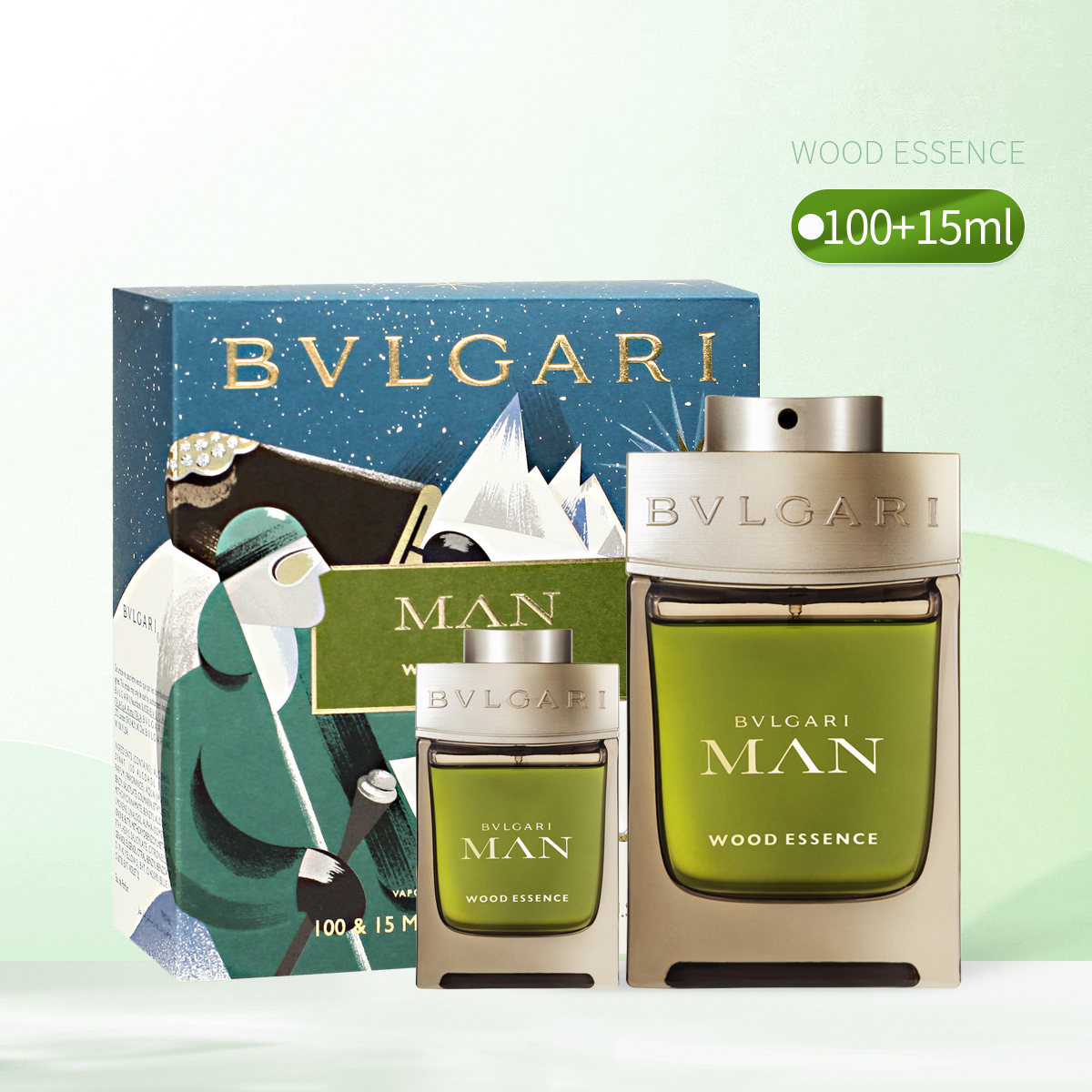 bvlgari香水, BVLGARI | 宝格丽城市森林男士香水组合 (香水100ml+香水15ml)商品图片 8.9折, 包邮包税