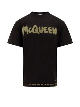 Alexander McQueen | Alexander McQueen Graffiti Printed Crewneck T-Shirt 6.7折起, 独家减免邮费