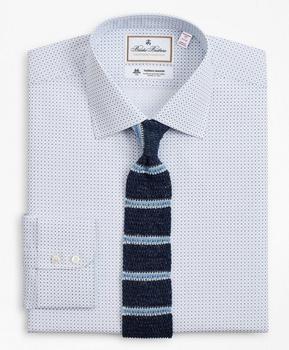 Brooks Brothers | Luxury Collection Madison Relaxed-Fit Dress Shirt, Franklin Spread Collar Geo Print商品图片,2.9折