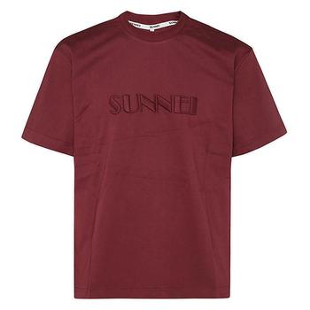 SUNNEI | Sunnei Logo Embroidered Crewneck T-Shirt商品图片,5.3折