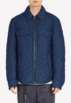 Salvatore Ferragamo | Quilted Gancini Denim Overshirt,商家Thahab,价格¥12121