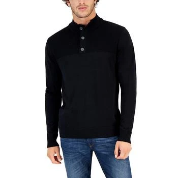 Club Room | Men's Button Mock Neck Sweater, Created for Macy's 4折
