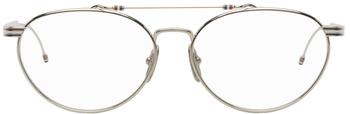 thom browne眼镜, Thom Browne | 银色 TB919 眼镜商品图片 