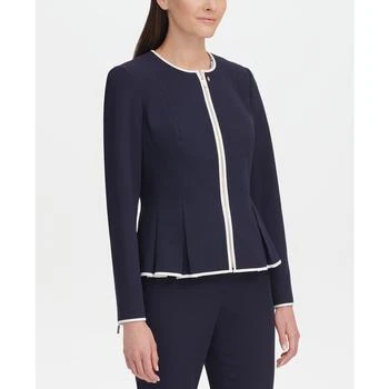 Tommy Hilfiger | Women's Zip-Front Peplum Jacket 额外7折, 额外七折