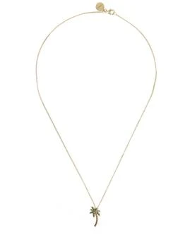 Palm Angels | Palm Crystal & Brass Long Necklace,商家LUISAVIAROMA,价格¥3429
