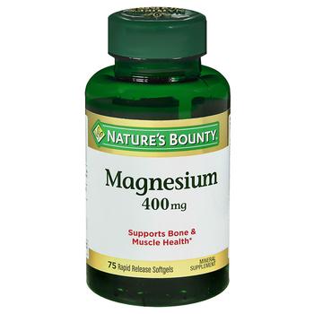 商品Nature's Bounty | Magnesium 400 mg,  Softgels,商家Walgreens,价格¥71图片