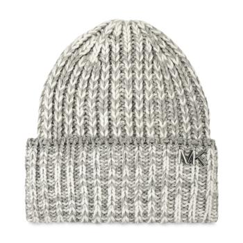 Michael Kors | Metallic Stripe Ribbed Marled Cuff Hat商品图片,额外7折, 额外七折